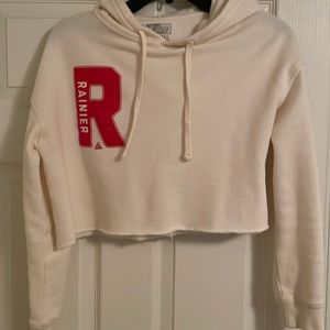 Rainier Beer Cropped Hoodie